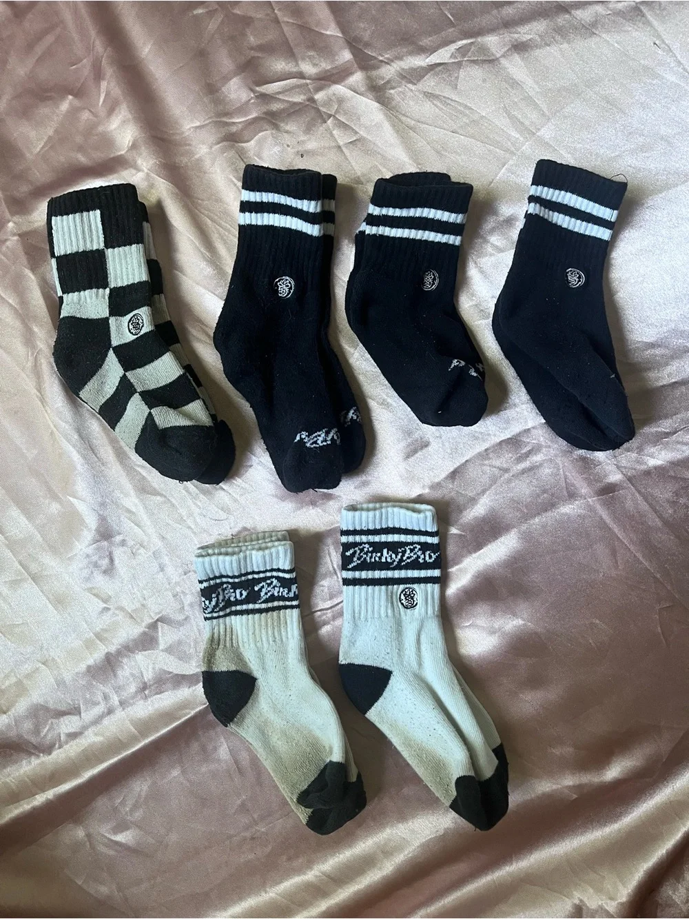 6 Pair of Binky Bro Toddler Socks Fair condition